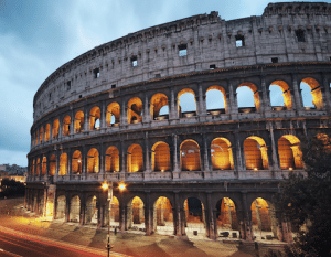 the Colosseum in rome