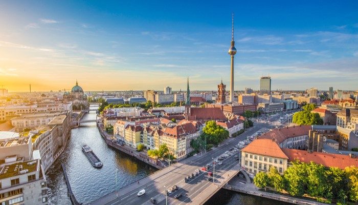 berlin skyline and towers