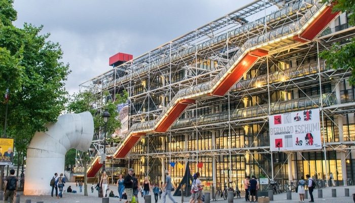 Pompidou in Paris is one of the Best Modern Art Galleries in Europe