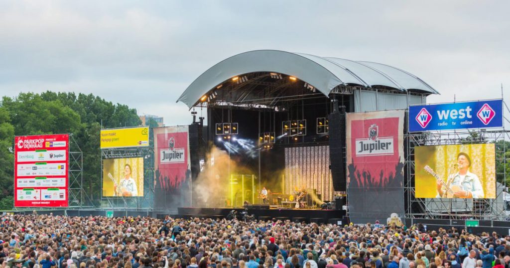 Parkpop event in the netherlands