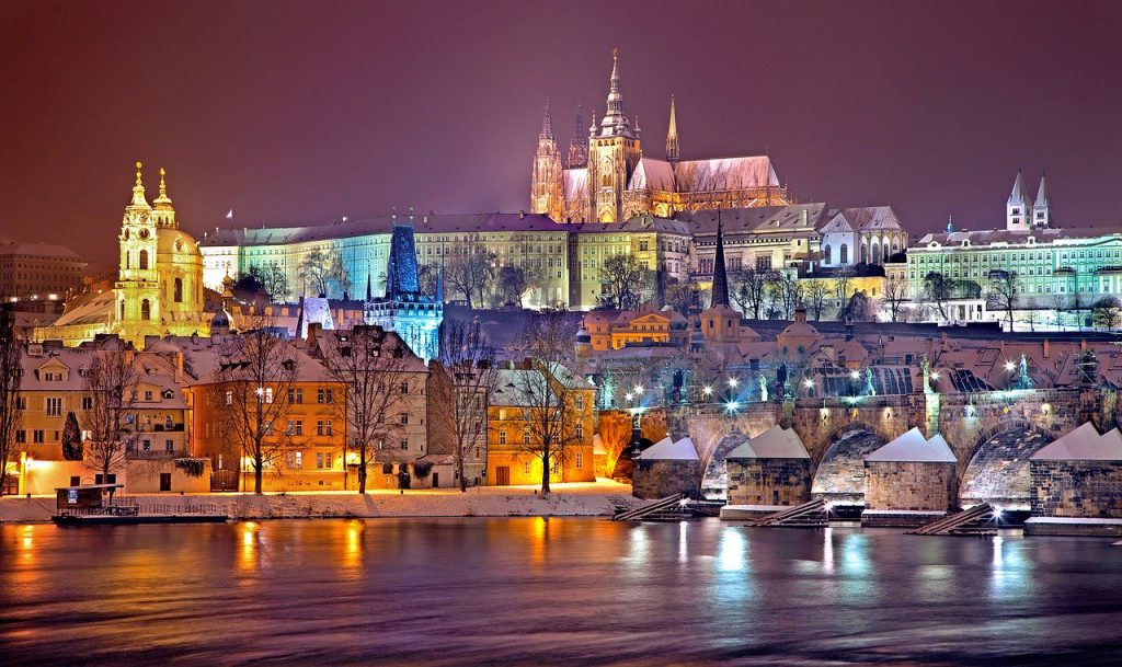 Train trip to Prague