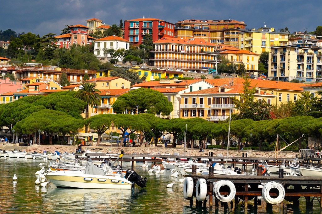 Fishing at The Coastal Town Lerici, Italy