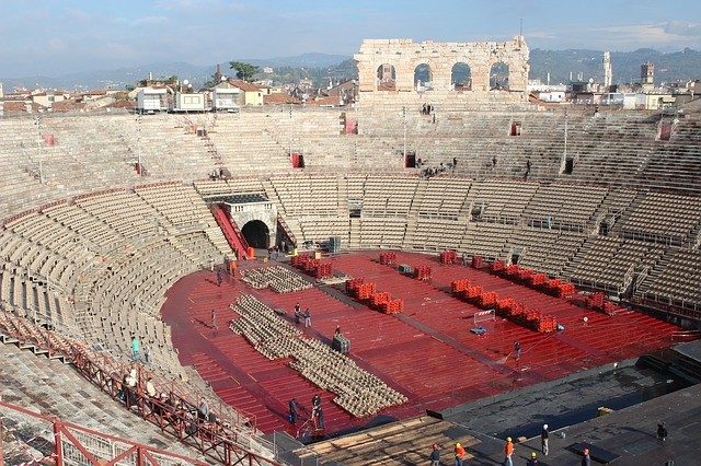 Verona Arena outdoor Music Venue In Italy