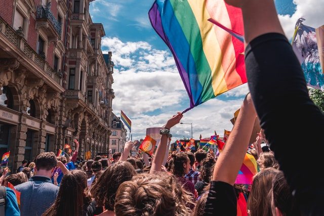 LGBT parade & flag