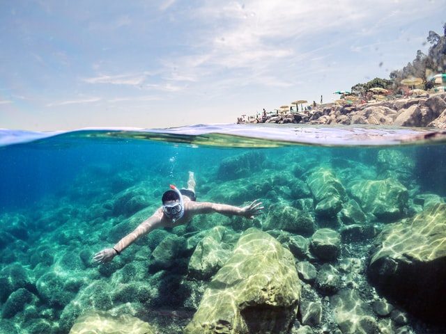 Crystal Water Diving Site In Portofino Italy