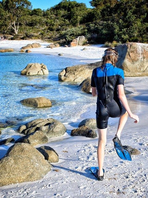 Preparing to Snorkel in Spain