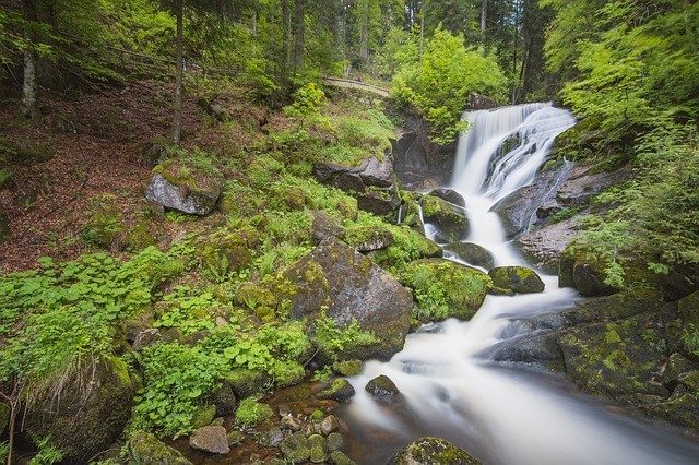 A Small Waterfall In the Black Forest, Germany